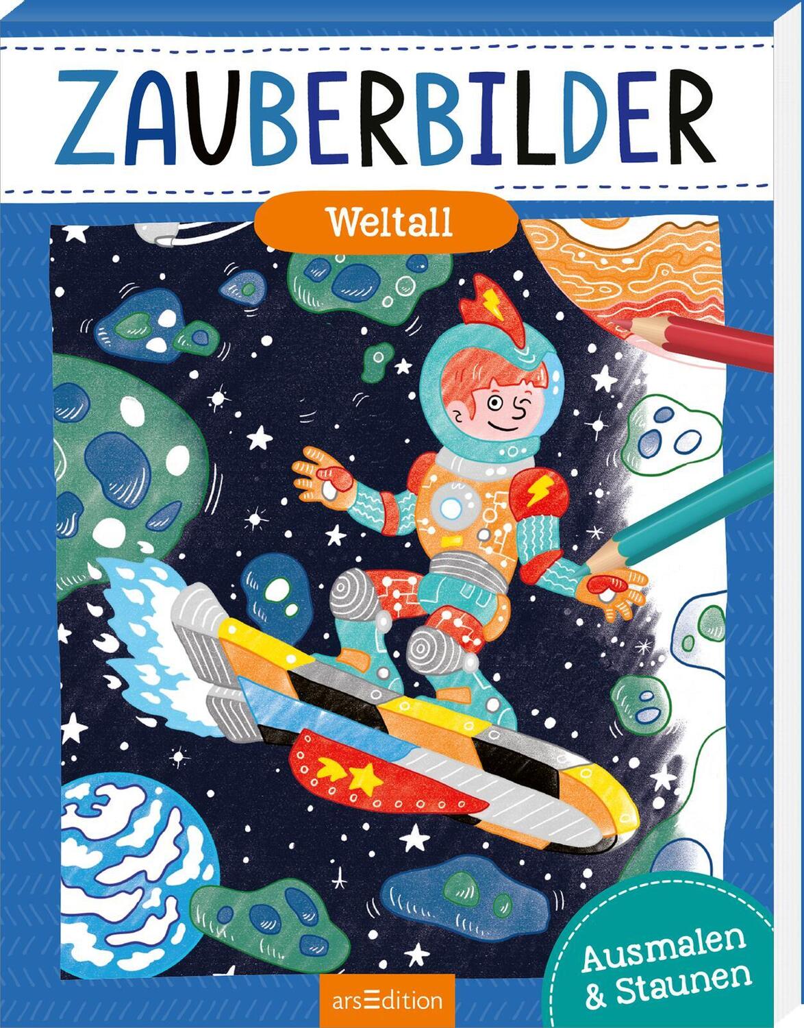 Cover: 9783845855806 | Zauberbilder - Weltall | Ausmalen &amp; Staunen | Taschenbuch | Softcover