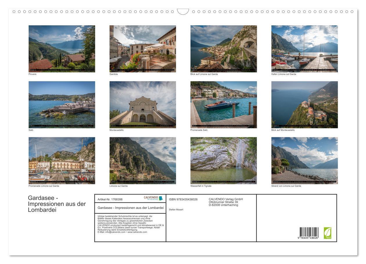 Bild: 9783435436026 | Gardasee - Impressionen aus der Lombardei (Wandkalender 2025 DIN A2...