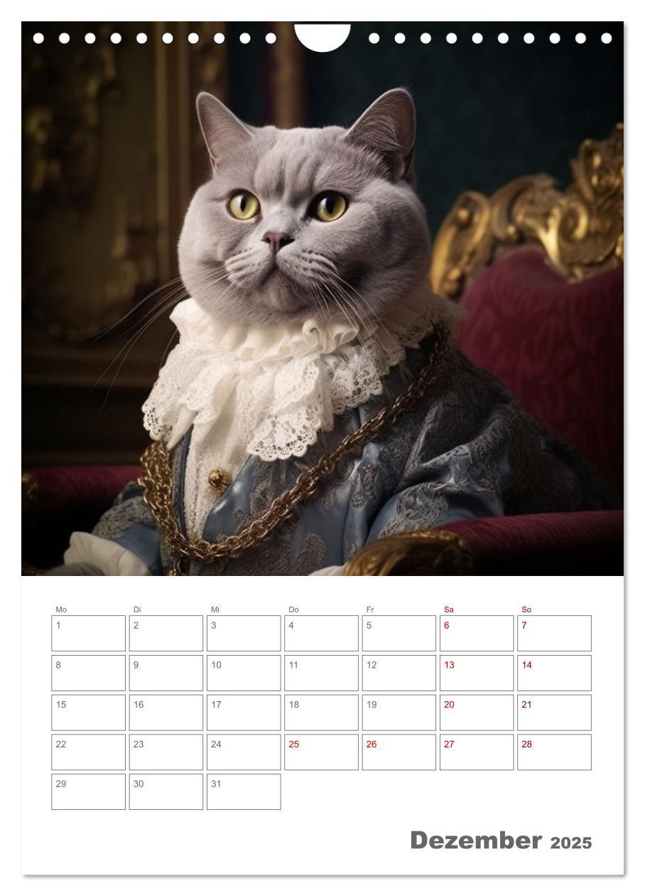 Bild: 9783435868148 | Royale Katzen Portraits (Wandkalender 2025 DIN A4 hoch), CALVENDO...