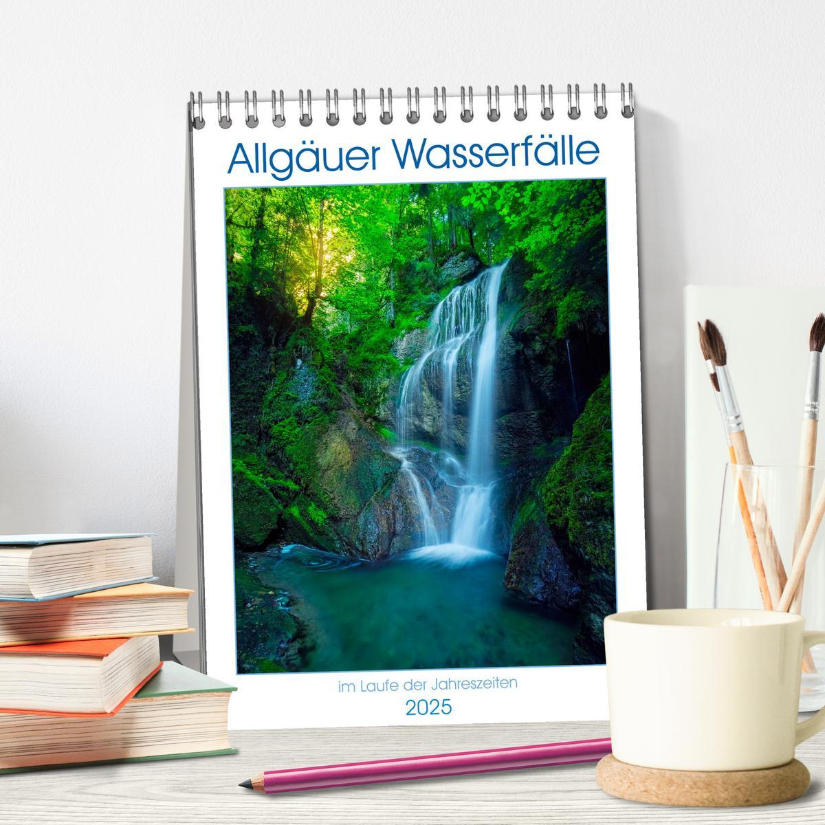 Bild: 9783435900534 | Allgäuer Wasserfälle (Tischkalender 2025 DIN A5 hoch), CALVENDO...