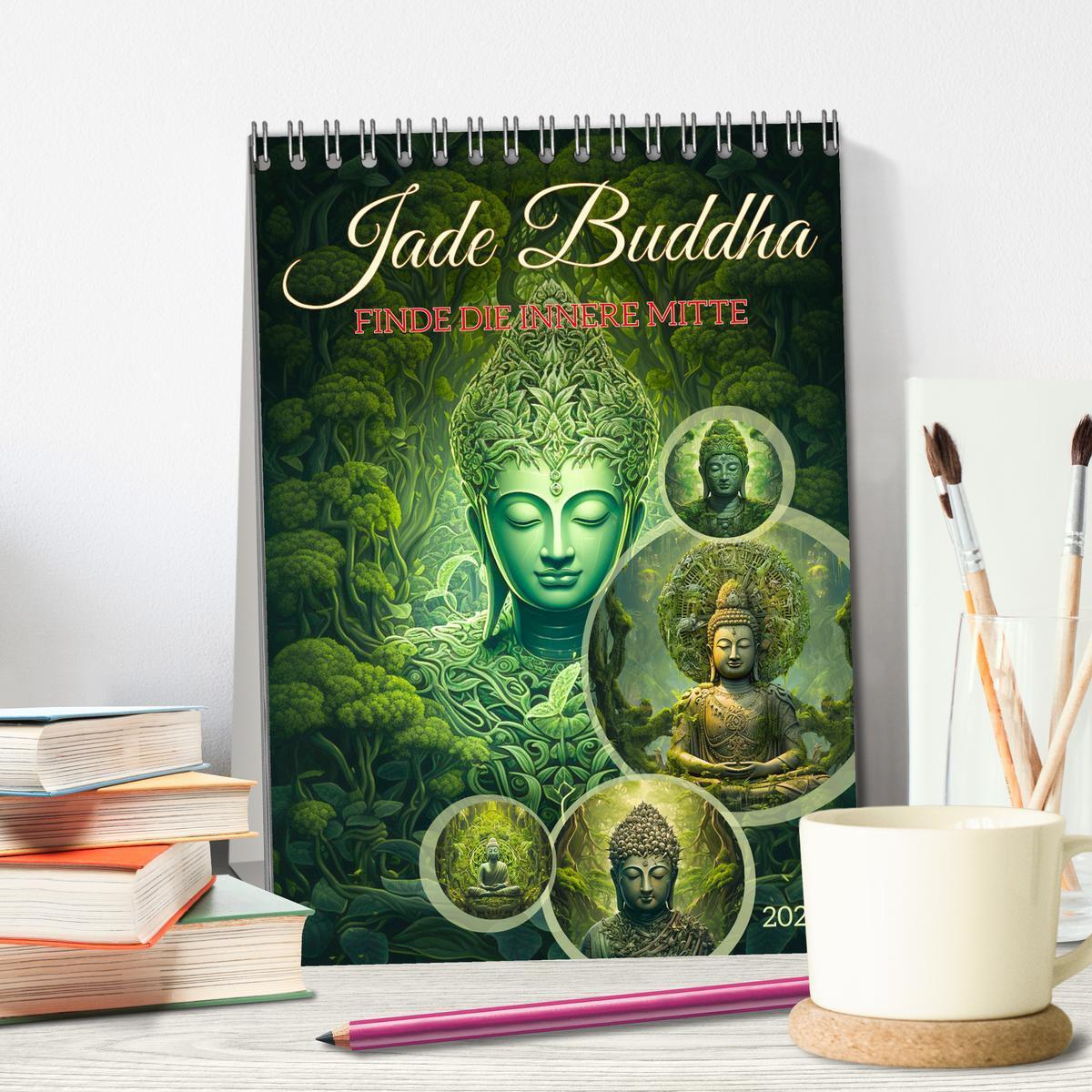 Bild: 9783435858088 | Jade Buddha - Finde die innere Mitte (Tischkalender 2025 DIN A5...