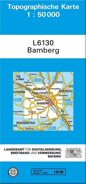 Cover: 9783899331530 | Bamberg | TK50 Topographische Karte 1:50000 Bayern L6130 | Stück