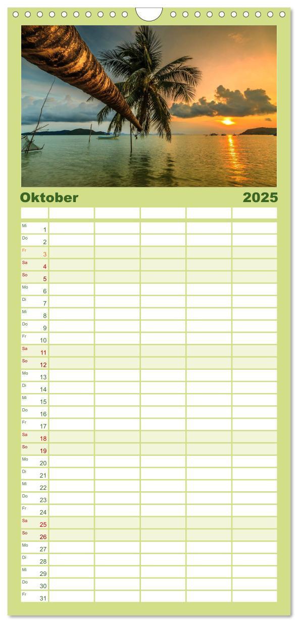 Bild: 9783457111260 | Familienplaner 2025 - Koh Samui mit 5 Spalten (Wandkalender, 21 x...