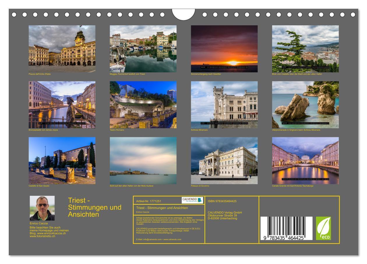 Bild: 9783435464425 | Triest - Stimmungen und Ansichten (Wandkalender 2025 DIN A4 quer),...