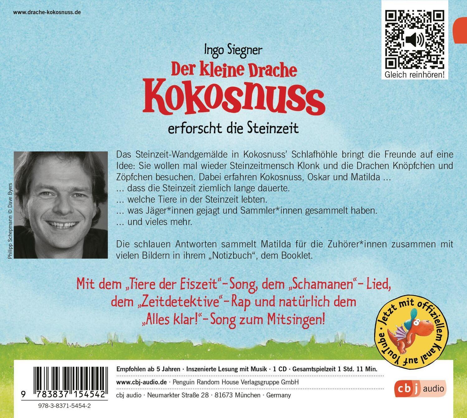 Bild: 9783837154542 | Alles klar! Der kleine Drache Kokosnuss erforscht die Steinzeit | CD