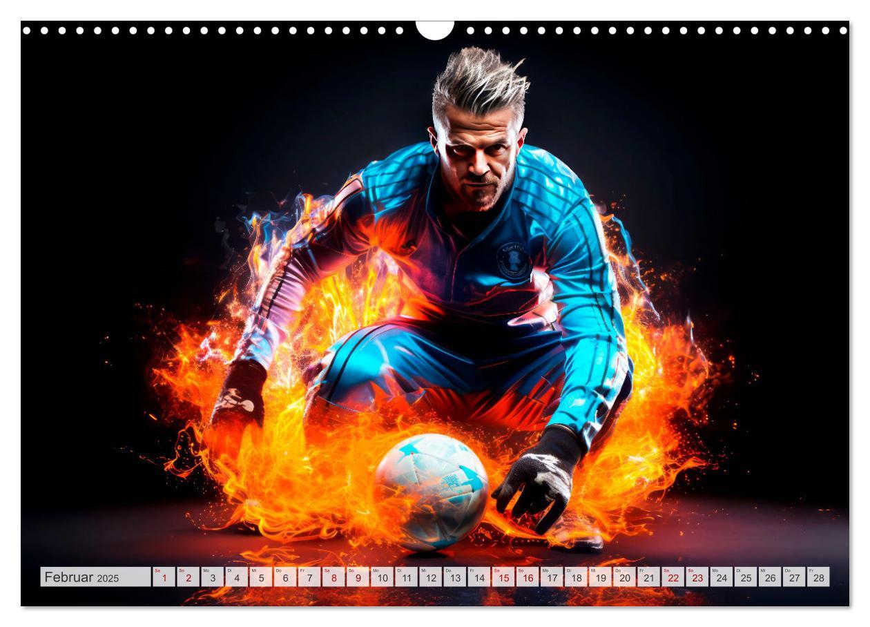 Bild: 9783383852183 | FUßBALLFIEBER Dynamische Szenen (Wandkalender 2025 DIN A3 quer),...