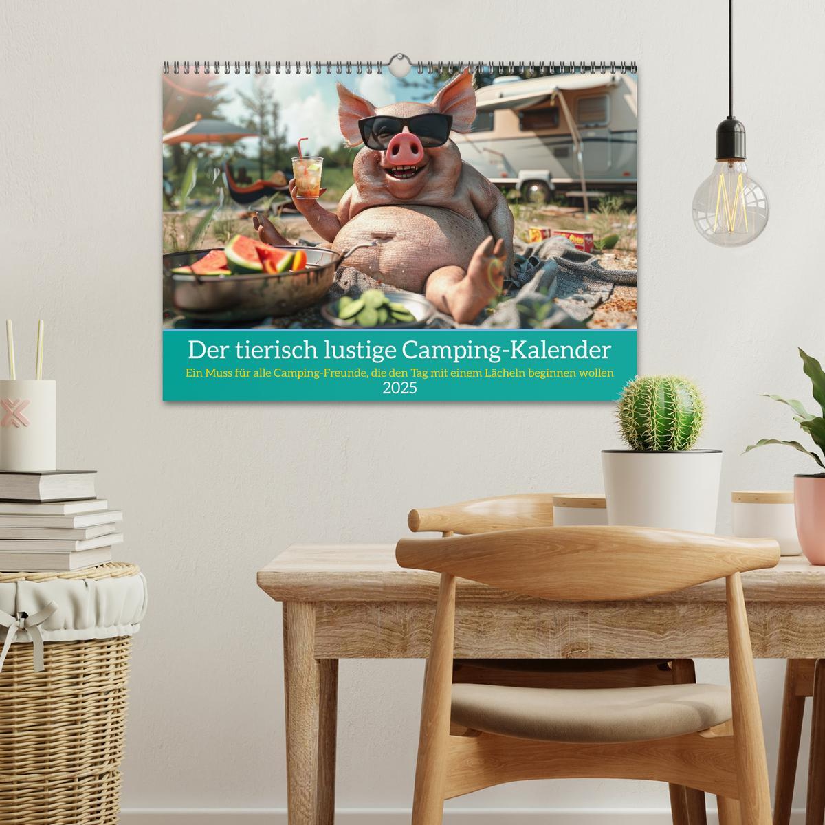 Bild: 9783457181775 | Der tierisch lustige Camping-Kalender (Wandkalender 2025 DIN A3...