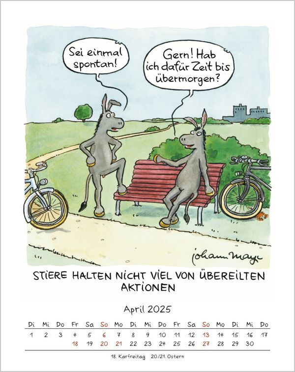 Bild: 9783731876632 | Stier 2025 | Korsch Verlag | Kalender | Spiralbindung | 13 S. | 2025