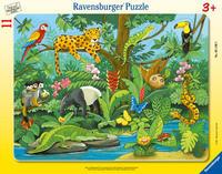 Cover: 4005556051403 | Ravensburger Tiere im Regenwald 11 Teile Rahmenpuzzle | Spiel | 05140