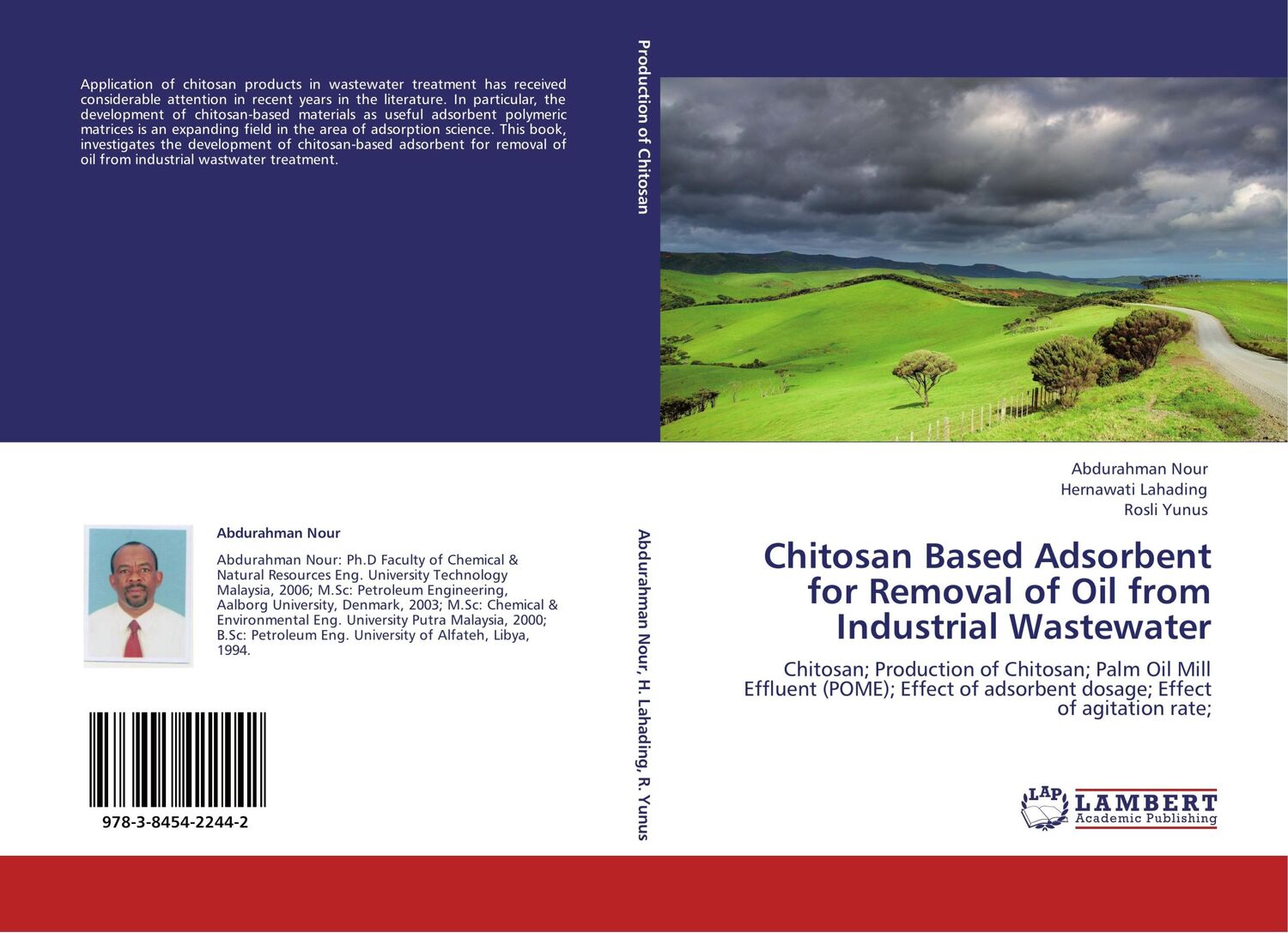 Cover: 9783845422442 | Chitosan Based Adsorbent for Removal of Oil from Industrial Wastewater