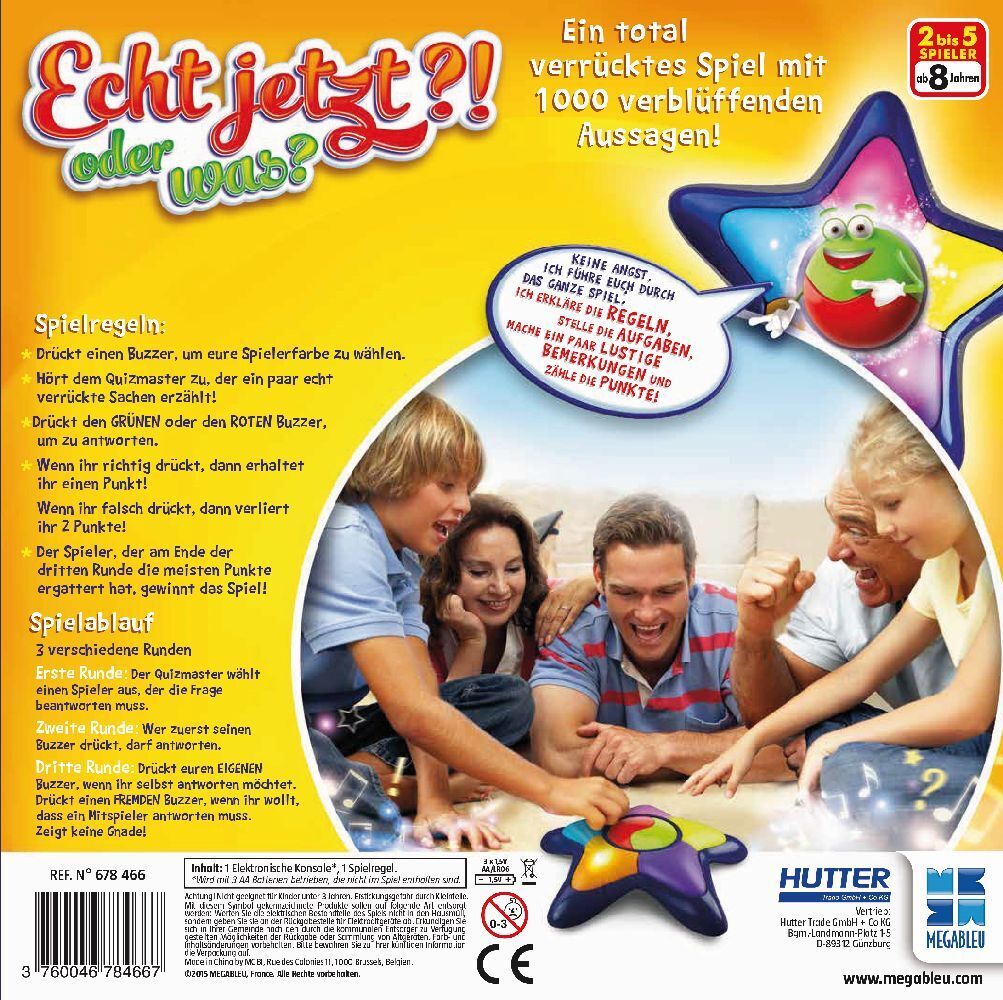 Bild: 3760046784667 | Echt jetzt!? (Kinderspiel) | Spiel | In Spielebox | Deutsch | 2019