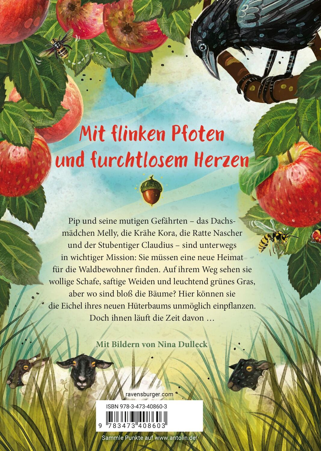 Rückseite: 9783473408603 | Pip und seine wilden Freunde auf dem Land | Rebecca Reed | Buch | 2023