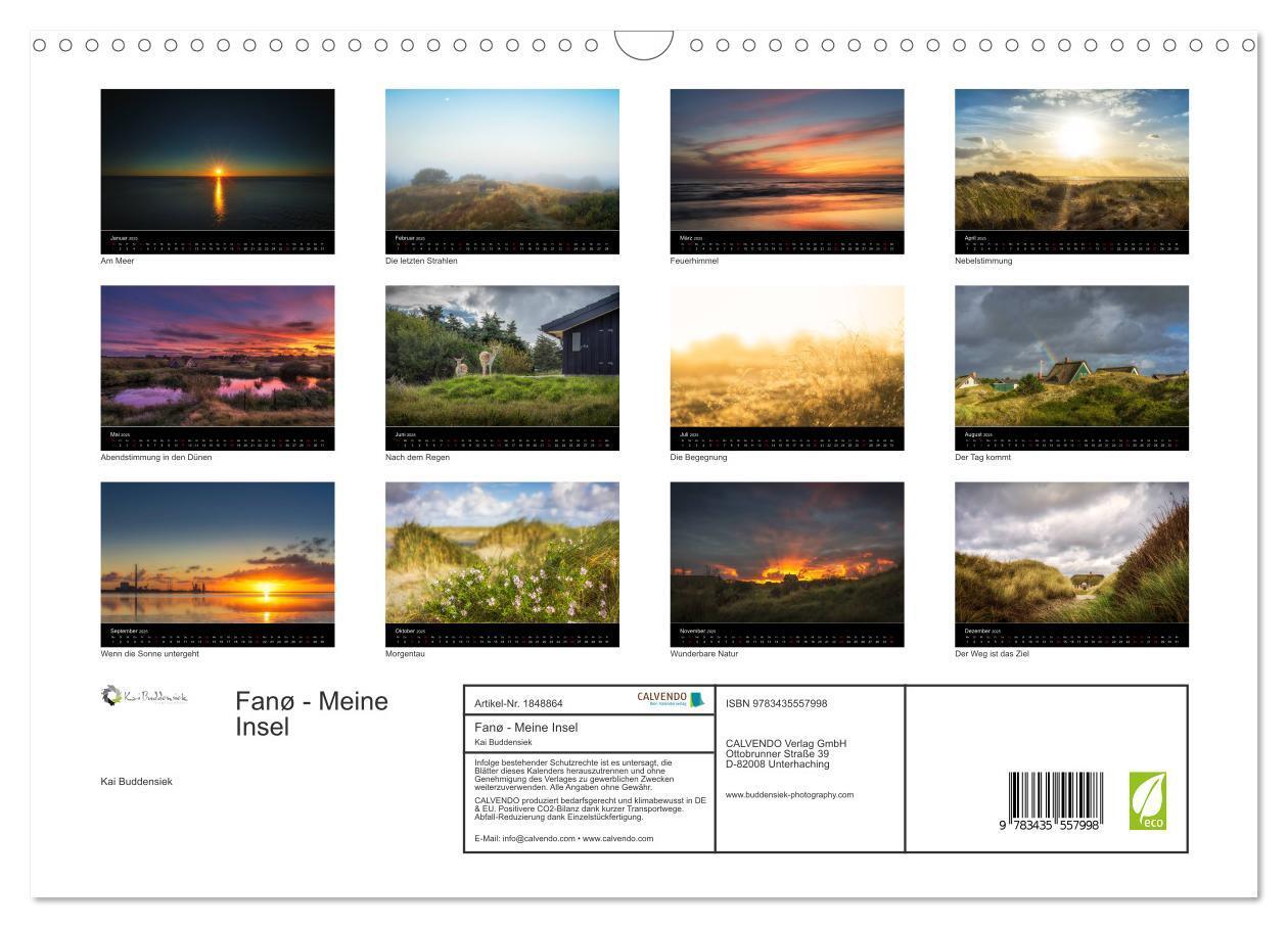 Bild: 9783435557998 | Fanø - Meine Insel (Wandkalender 2025 DIN A3 quer), CALVENDO...