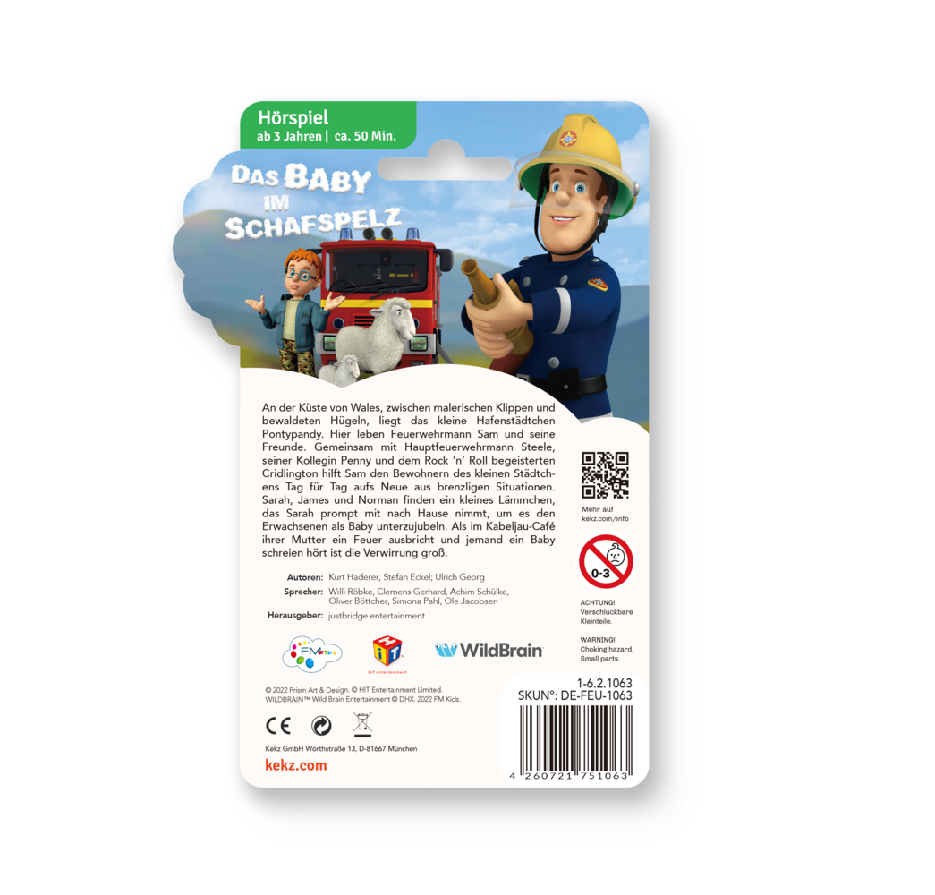 Bild: 4260721751063 | Feuerwehrmann Sam - Das Baby im Schafspelz. Staffel.6.2, 1 Audio-Chip