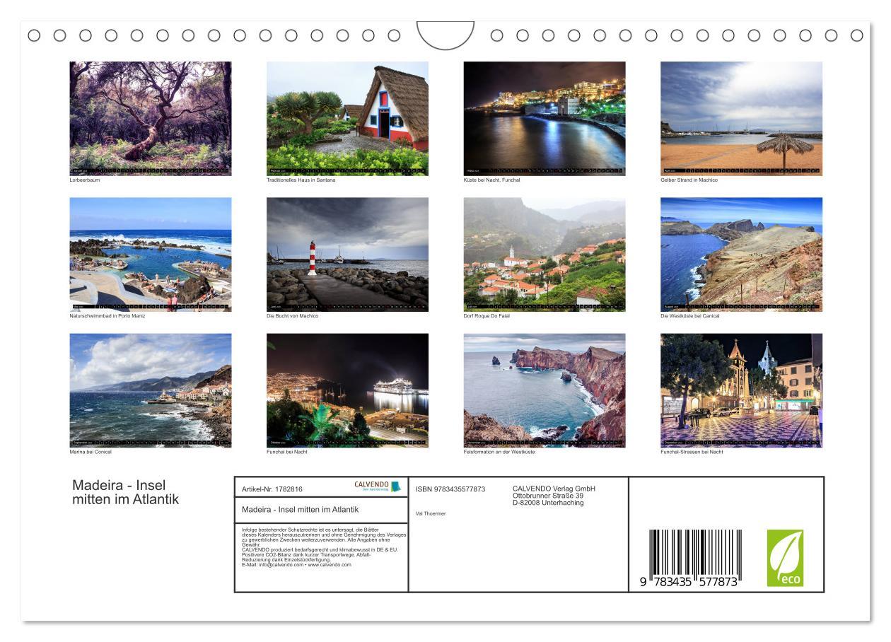 Bild: 9783435577873 | Madeira - Insel mitten im Atlantik (Wandkalender 2025 DIN A4 quer),...