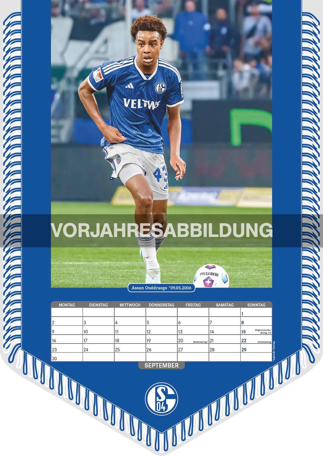 Bild: 4002725994462 | FC Schalke 04 2025 - Bannerkalender - Fan-Kalender -...