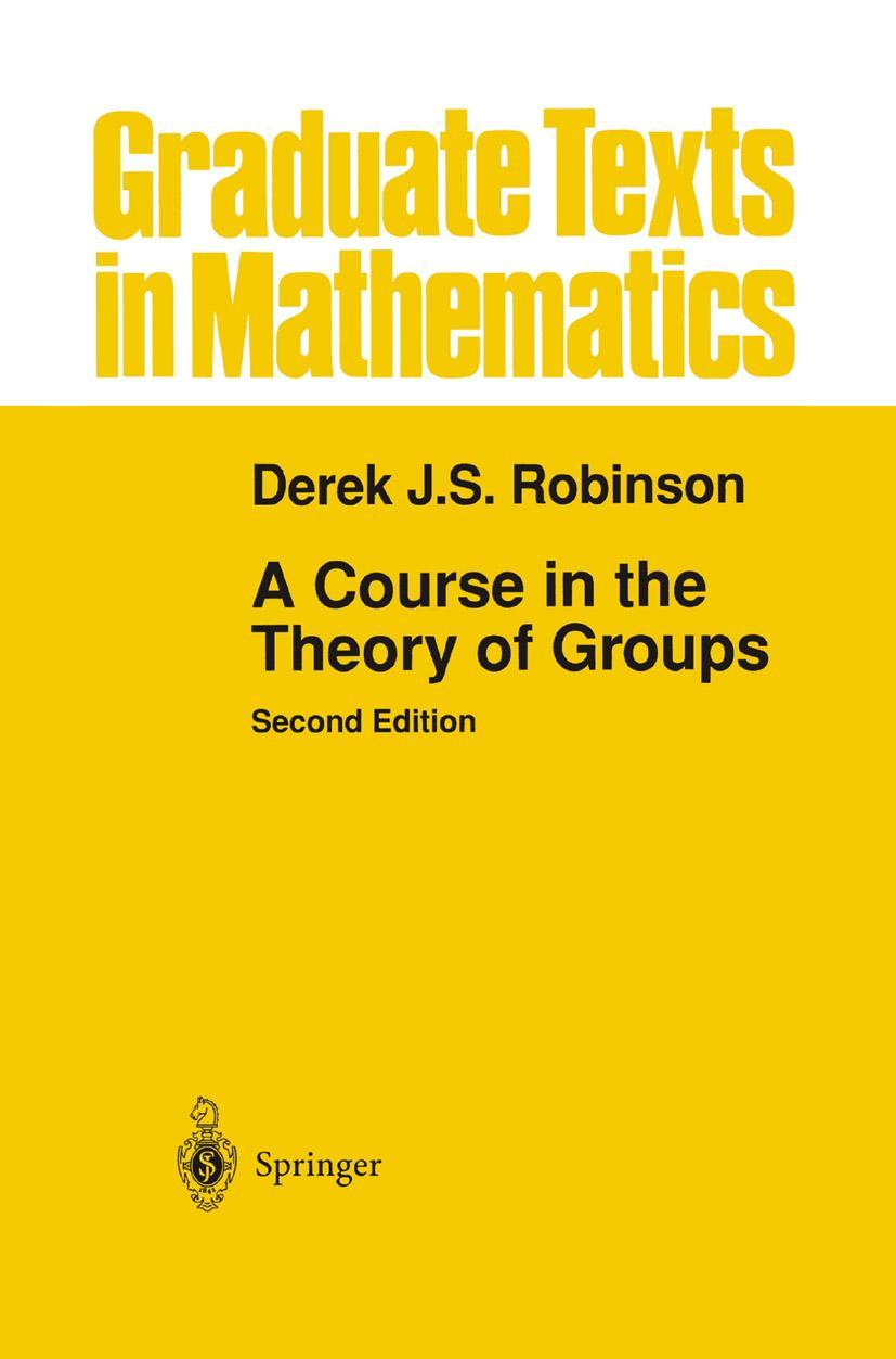 Cover: 9780387944616 | A Course in the Theory of Groups | Derek J. S. Robinson | Buch | xvii