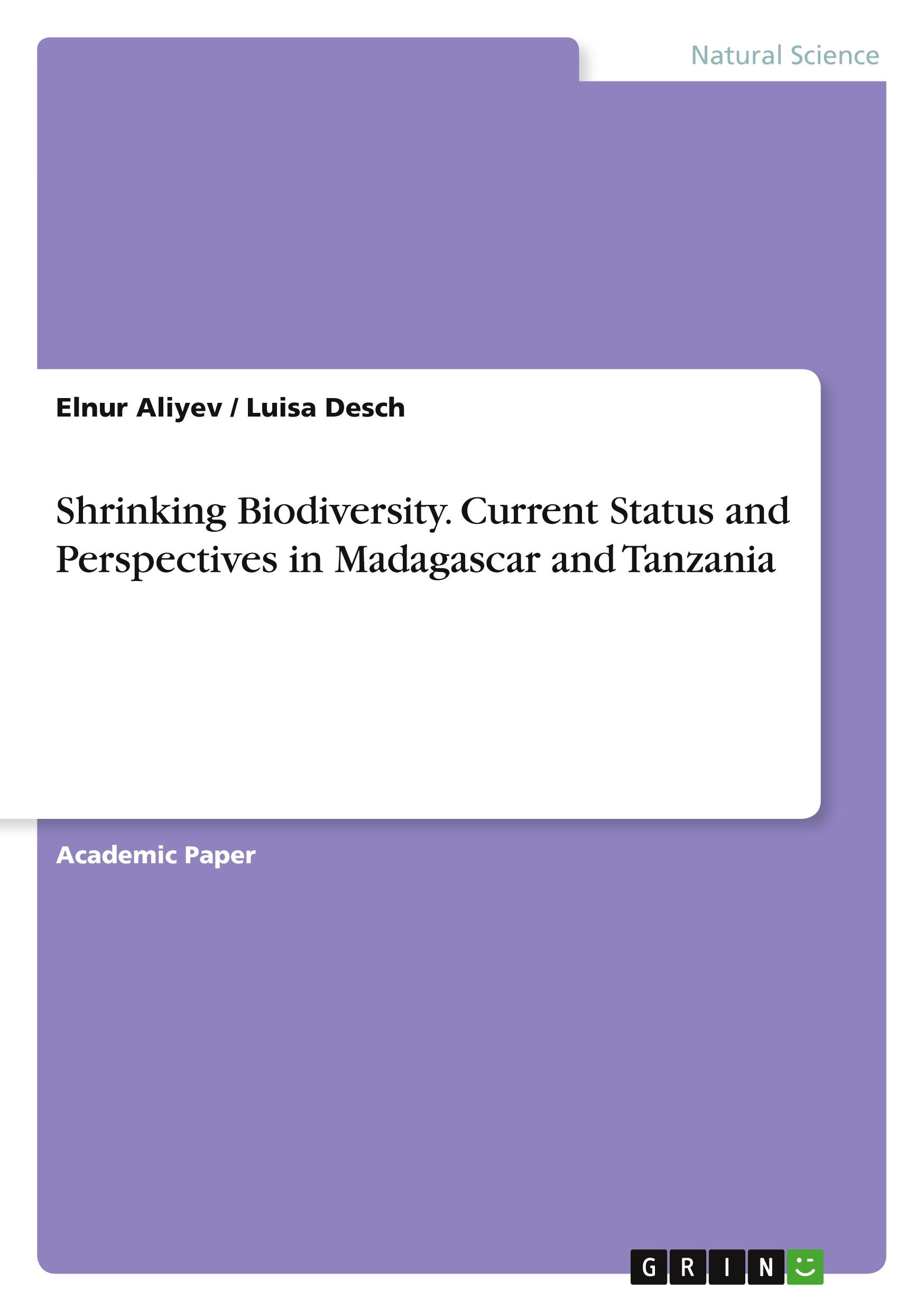 Cover: 9783346481825 | Shrinking Biodiversity. Current Status and Perspectives in...