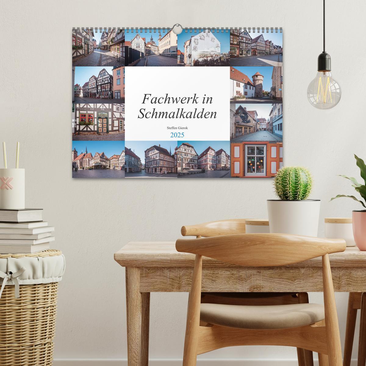 Bild: 9783435176649 | Fachwerk in Schmalkalden (Wandkalender 2025 DIN A3 quer), CALVENDO...