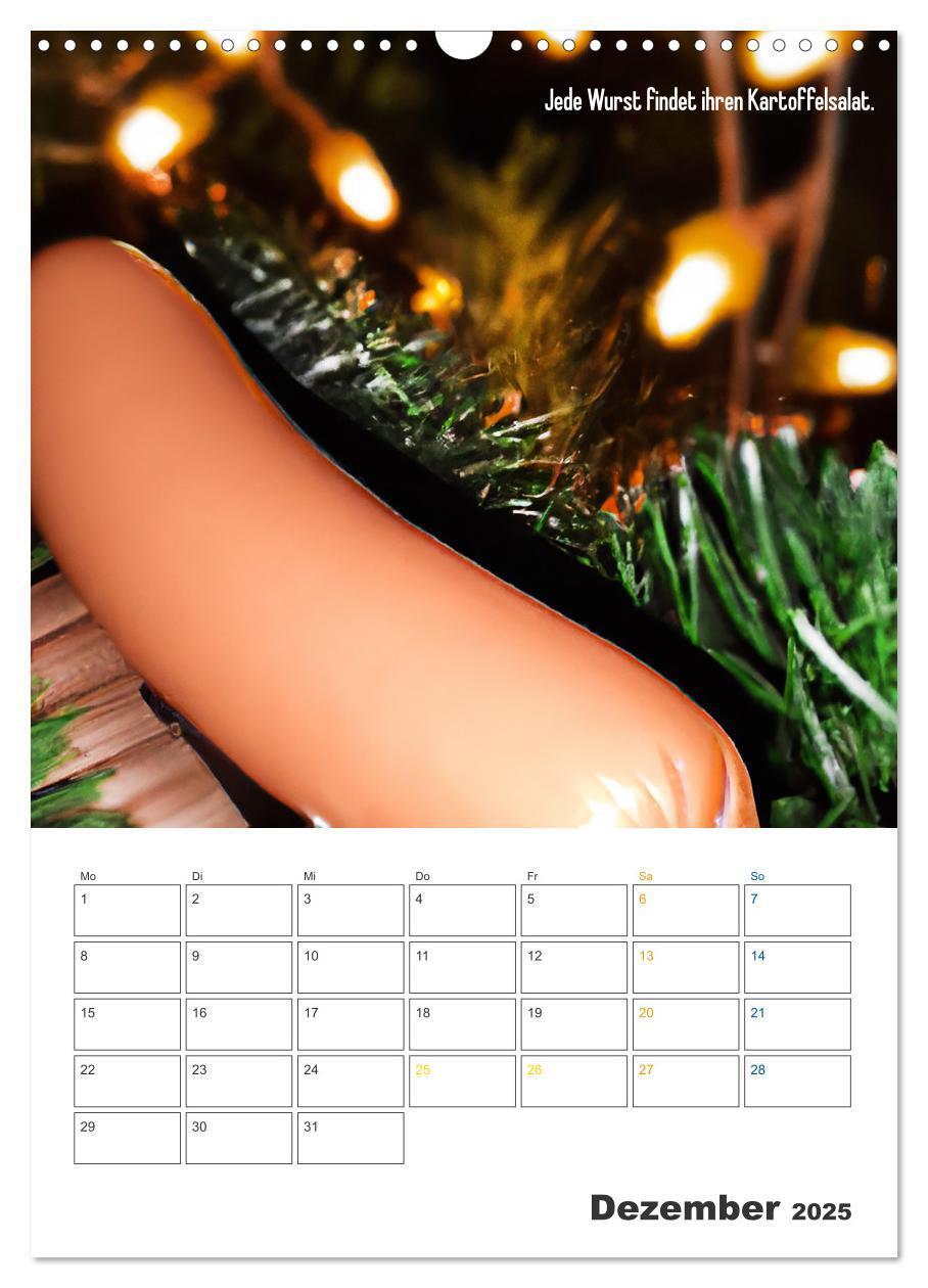 Bild: 9783435885343 | Ist mir Wurst Kalender (Wandkalender 2025 DIN A3 hoch), CALVENDO...