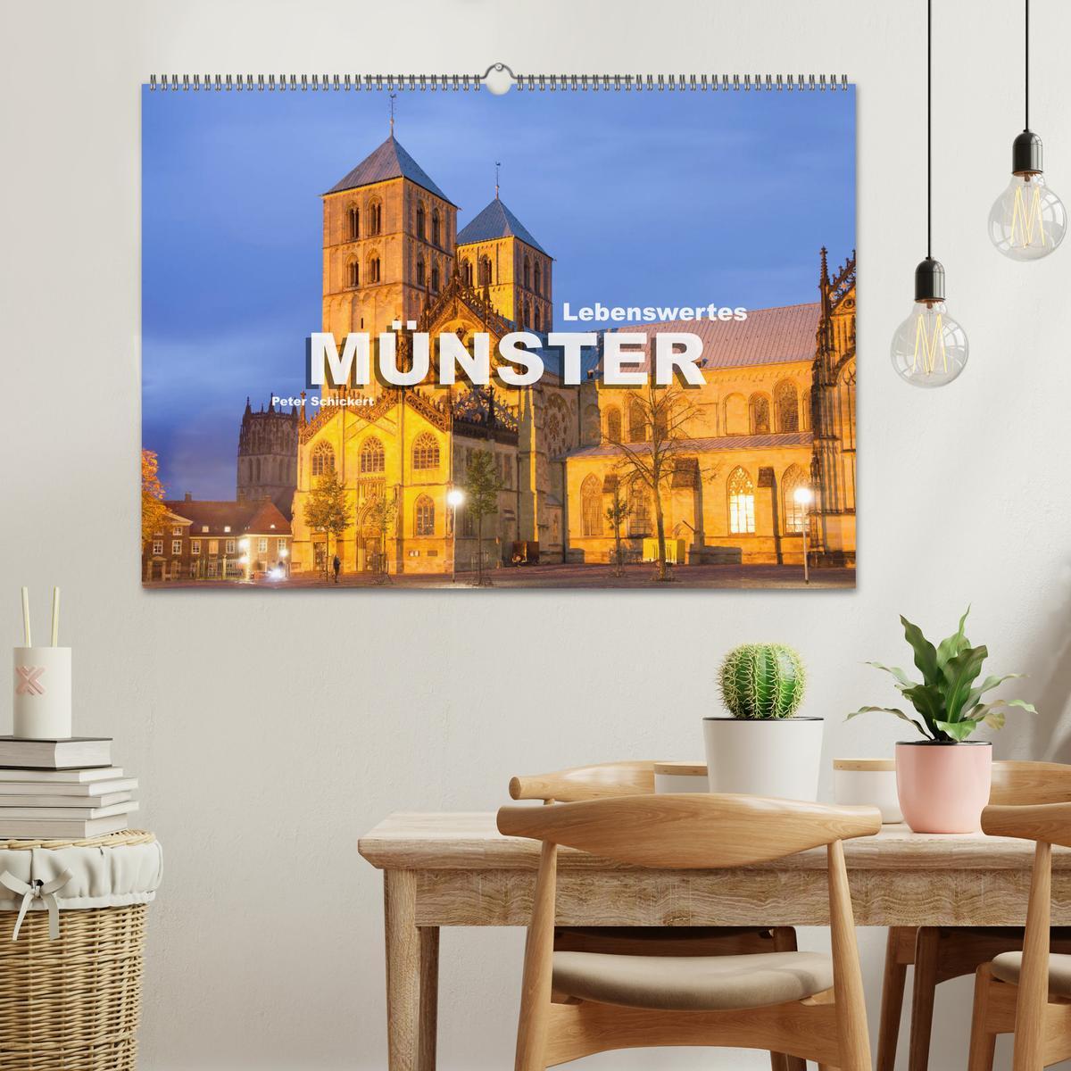 Bild: 9783435260140 | Lebenswertes Münster (Wandkalender 2025 DIN A2 quer), CALVENDO...