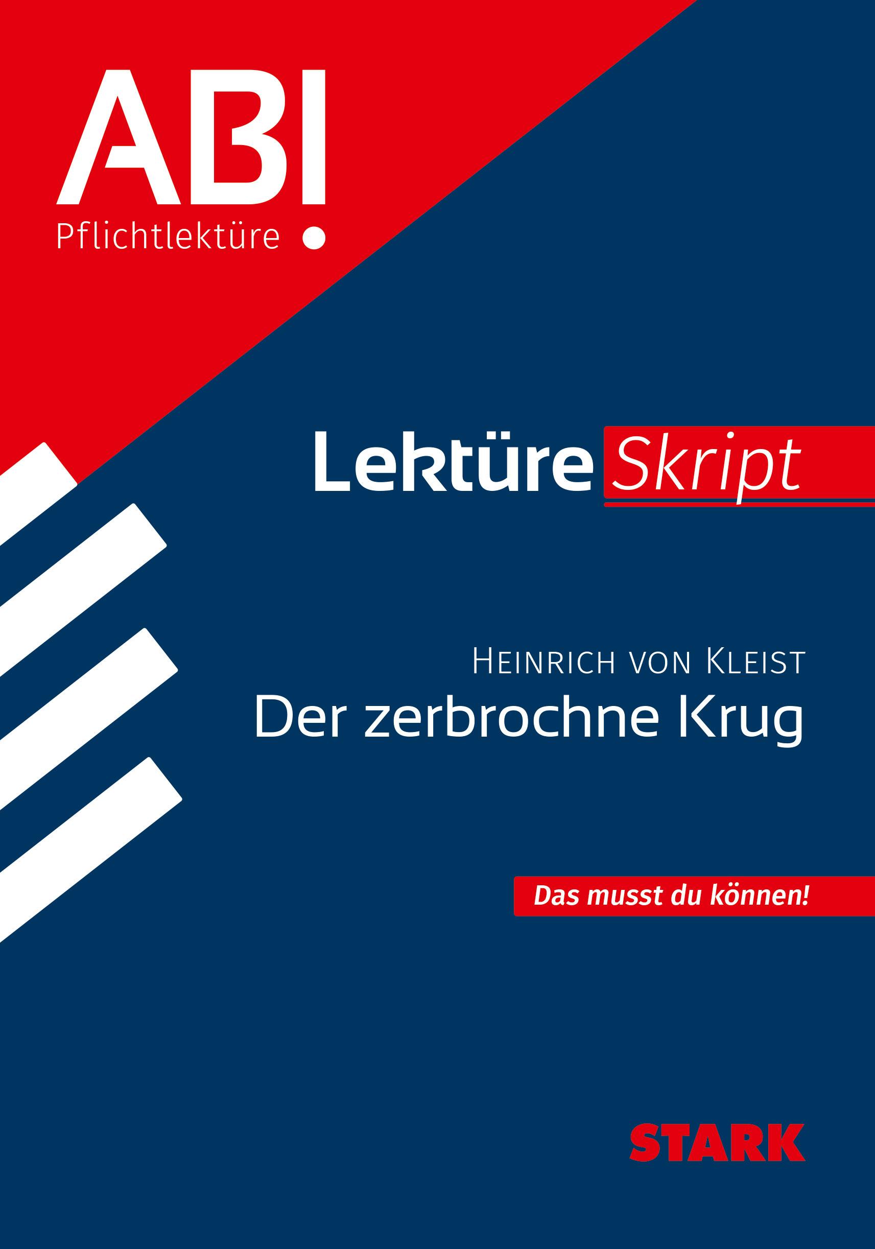 Cover: 9783849062415 | STARK LektüreSkript - Heinrich von Kleist: Der zerbrochne Krug | Buch