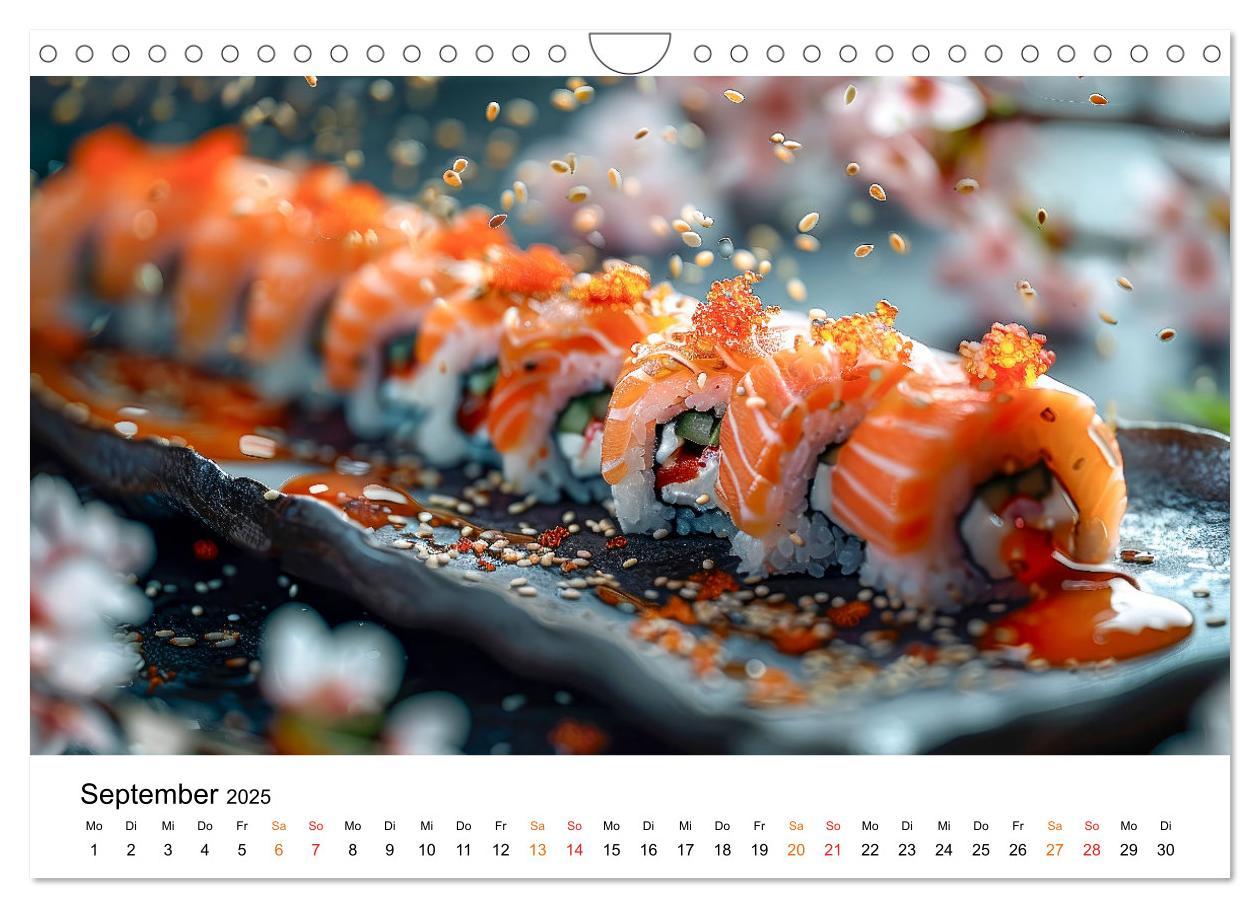 Bild: 9783457129296 | Sushi für Gourmets (Wandkalender 2025 DIN A4 quer), CALVENDO...