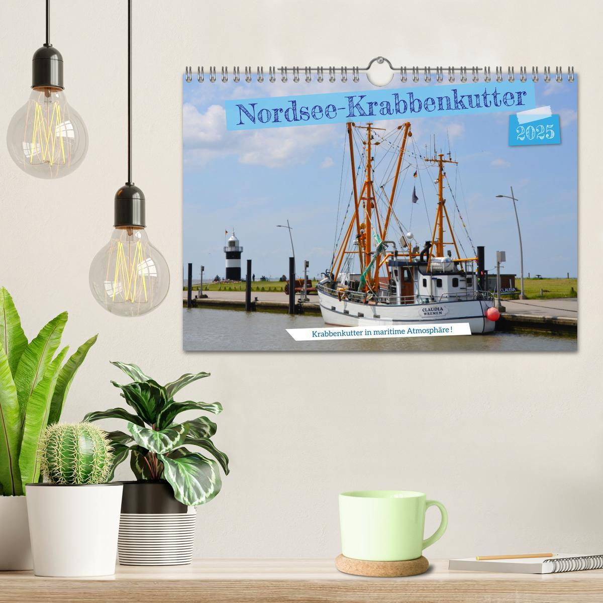 Bild: 9783435014514 | Nordsee-Krabbenkutter (Wandkalender 2025 DIN A4 quer), CALVENDO...