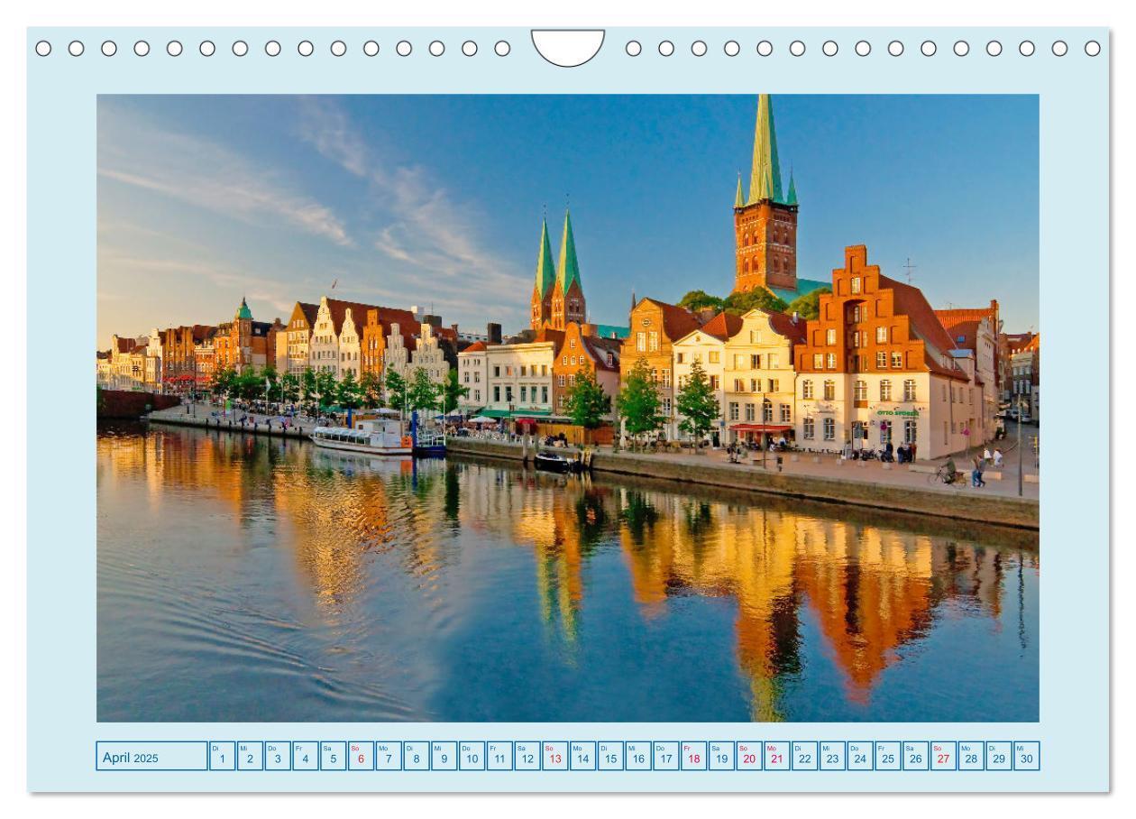 Bild: 9783435067213 | Lübeck Backsteingotik an der Trave (Wandkalender 2025 DIN A4 quer),...