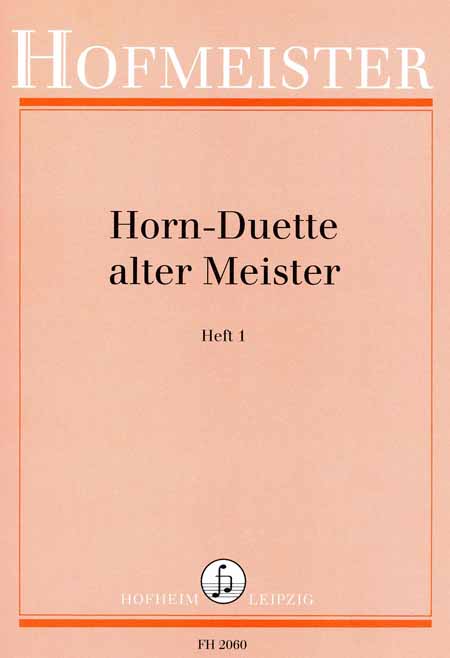 Cover: 9790203420606 | Horn-Duette alter Meister, Heft 1 | Buch | EAN 9790203420606