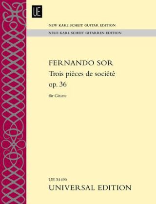 Cover: 9783702471002 | Trois pièces de société op. 36 für Gitarre solo | Fernando Sor | Buch