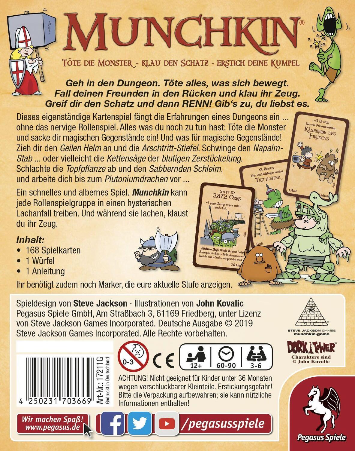 Bild: 4250231703669 | Munchkin (Kartenspiel) | Steve Jackson | Spiel | Deutsch | 2006