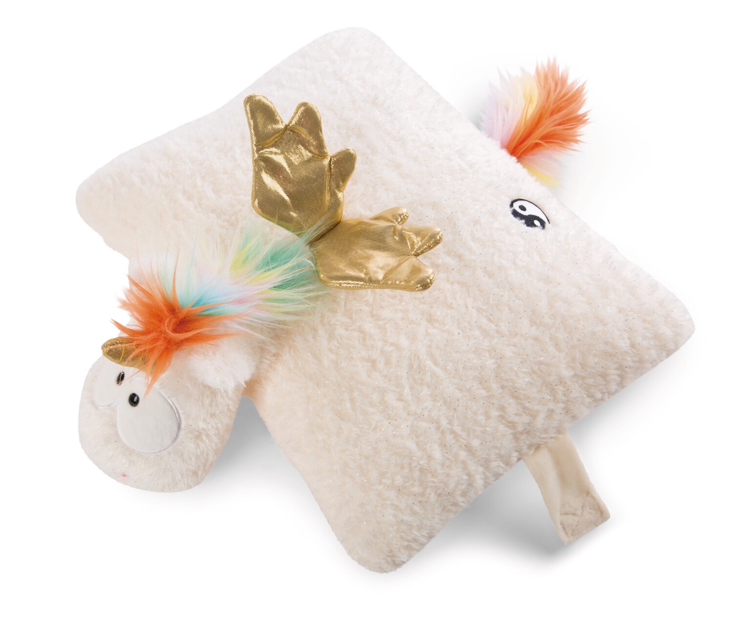 Cover: 4012390484137 | Nici 48413 Kuscheltierkissen Einhorn Rainbow Yang 40x30cm | 48413