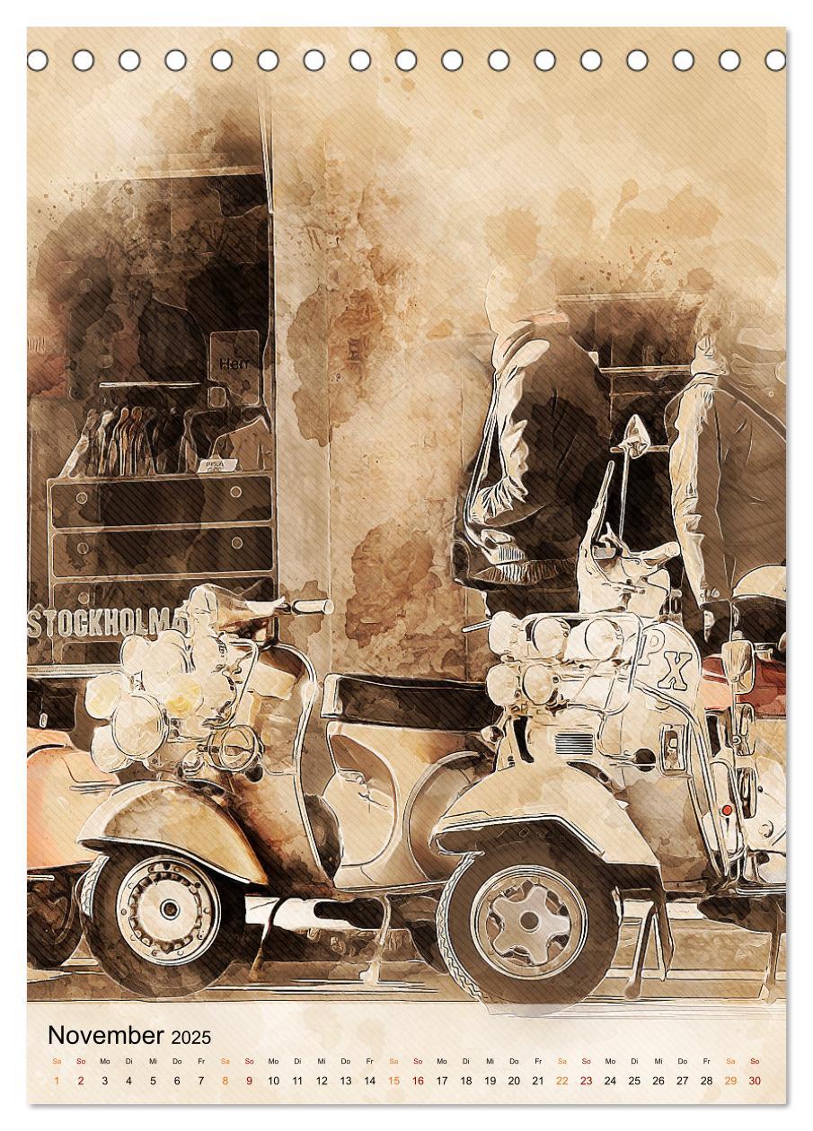 Bild: 9783435930395 | Motorroller - Vespa Galerie (Tischkalender 2025 DIN A5 hoch),...