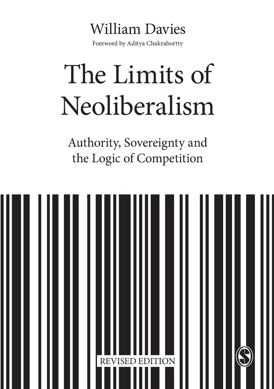 Cover: 9781526403520 | The Limits of Neoliberalism | William Davies | Taschenbuch | Englisch