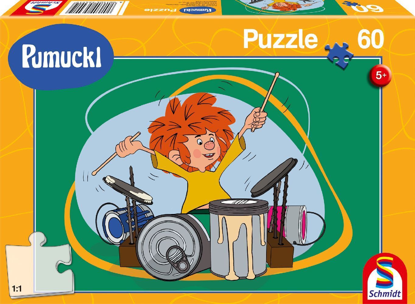 Cover: 4001504564919 | Pumuckl spielt Schlagzeug, 60 Teile | Spiel | Schachtel | 56491 | 2024