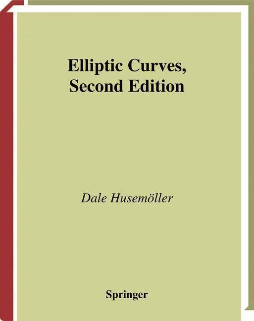 Bild: 9781441930255 | Elliptic Curves | Dale Husemöller | Taschenbuch | Paperback | xxii