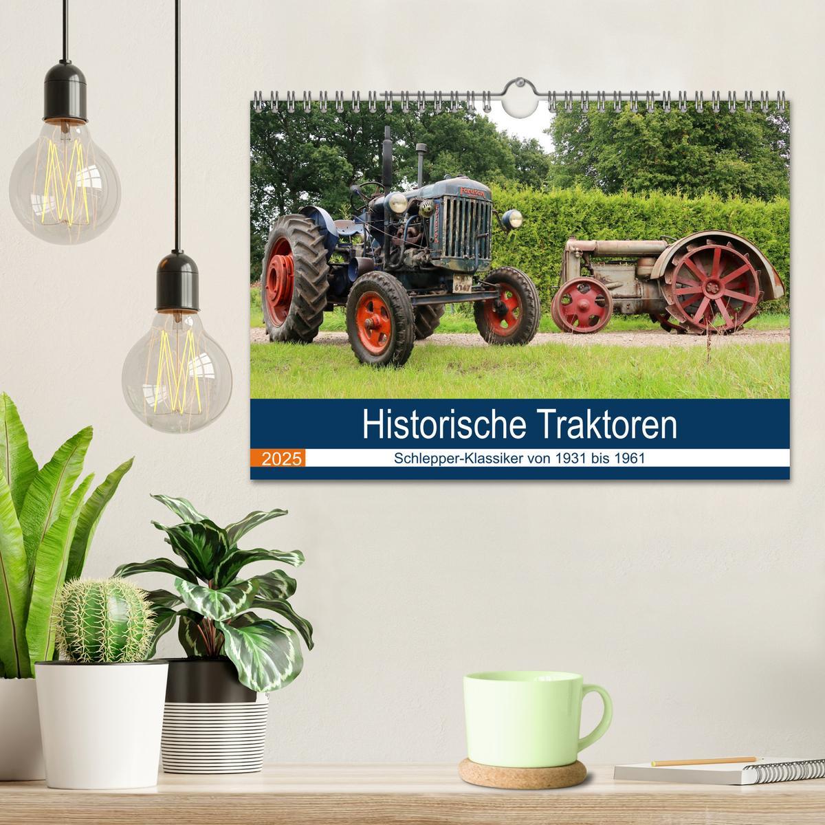 Bild: 9783435092482 | Historische Traktoren 2025 (Wandkalender 2025 DIN A4 quer),...