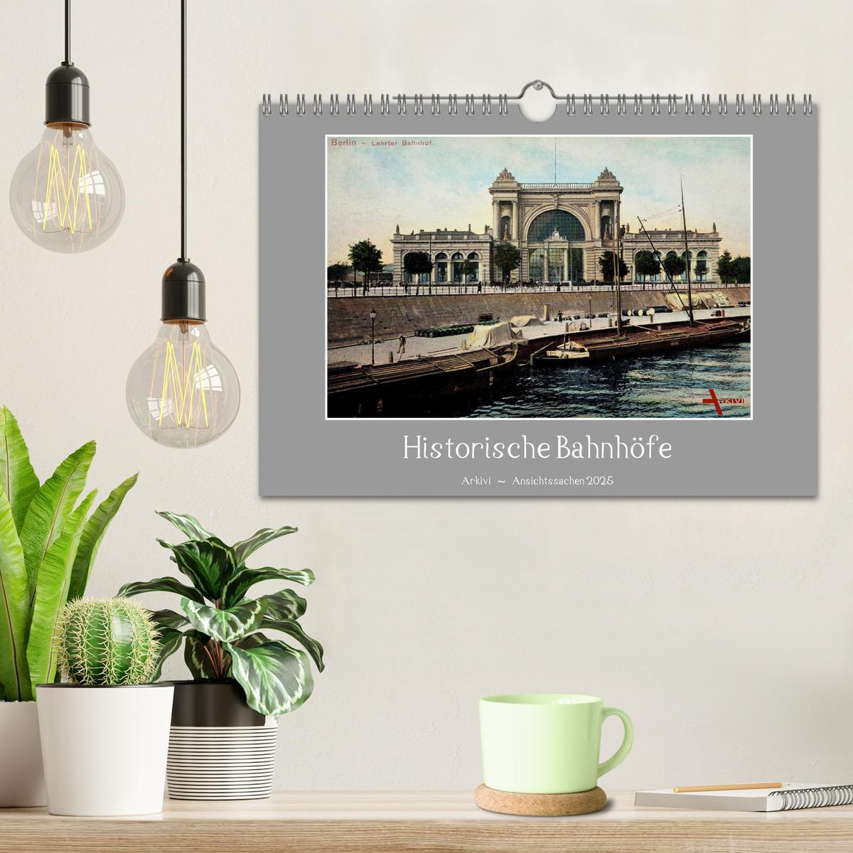 Bild: 9783435722549 | Historische Bahnhöfe (Wandkalender 2025 DIN A4 quer), CALVENDO...