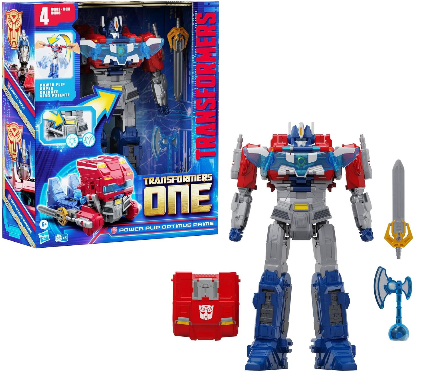 Cover: 5010996265593 | Hasbro F92095L0 - Transformers One Power Flip Optimus Prime (Orion...