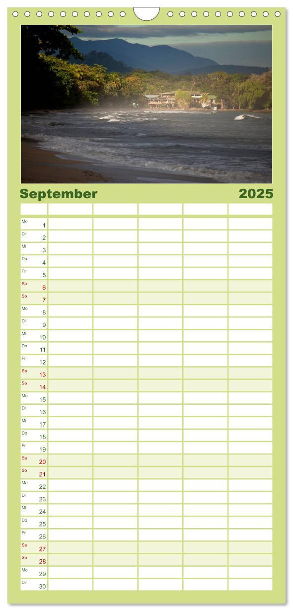 Bild: 9783457126639 | Familienplaner 2025 - Costa Rica mit 5 Spalten (Wandkalender, 21 x...