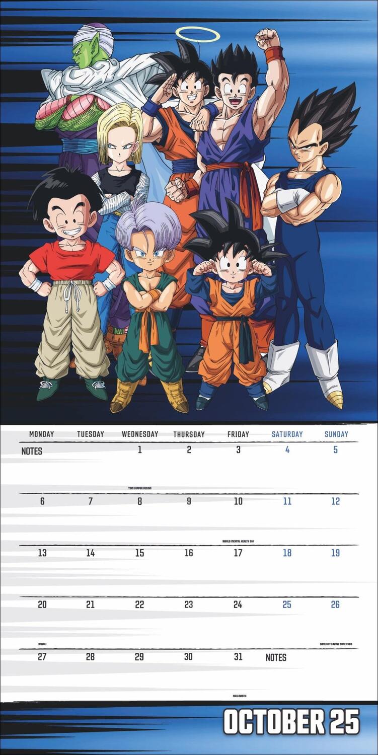 Bild: 9783840196881 | Dragon Ball Z Broschurkalender 2025 | Kalender | 28 S. | Englisch