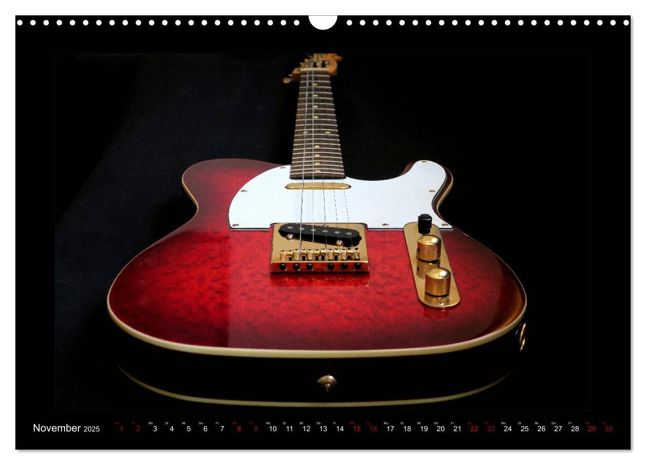 Bild: 9783435344215 | Rockgitarren im Blitzlicht (Wandkalender 2025 DIN A3 quer),...