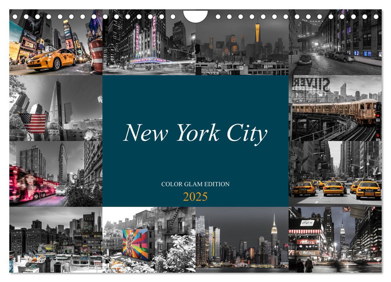 Cover: 9783435271900 | New York City - Color Glam Edition (Wandkalender 2025 DIN A4 quer),...