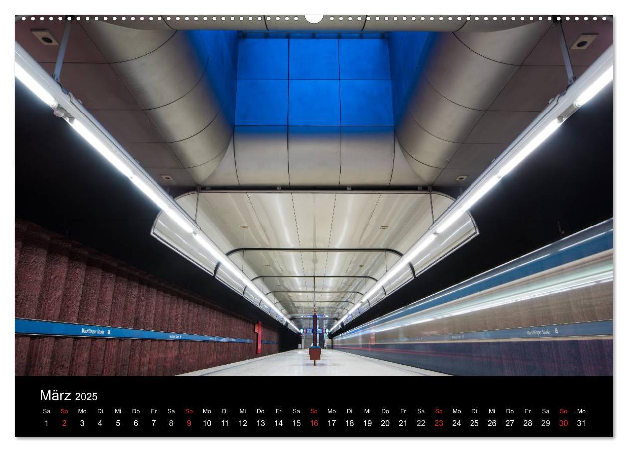 Bild: 9783435489978 | MetroMUC, Stationen im Untergrund Münchens (Wandkalender 2025 DIN...