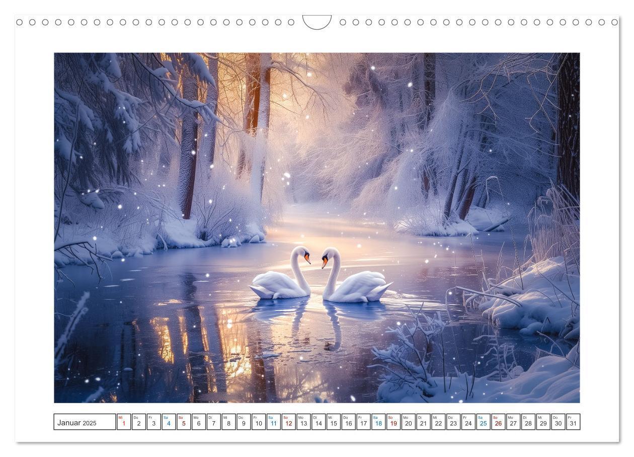 Bild: 9783457153635 | Zauberhafte Waldmomente (Wandkalender 2025 DIN A3 quer), CALVENDO...