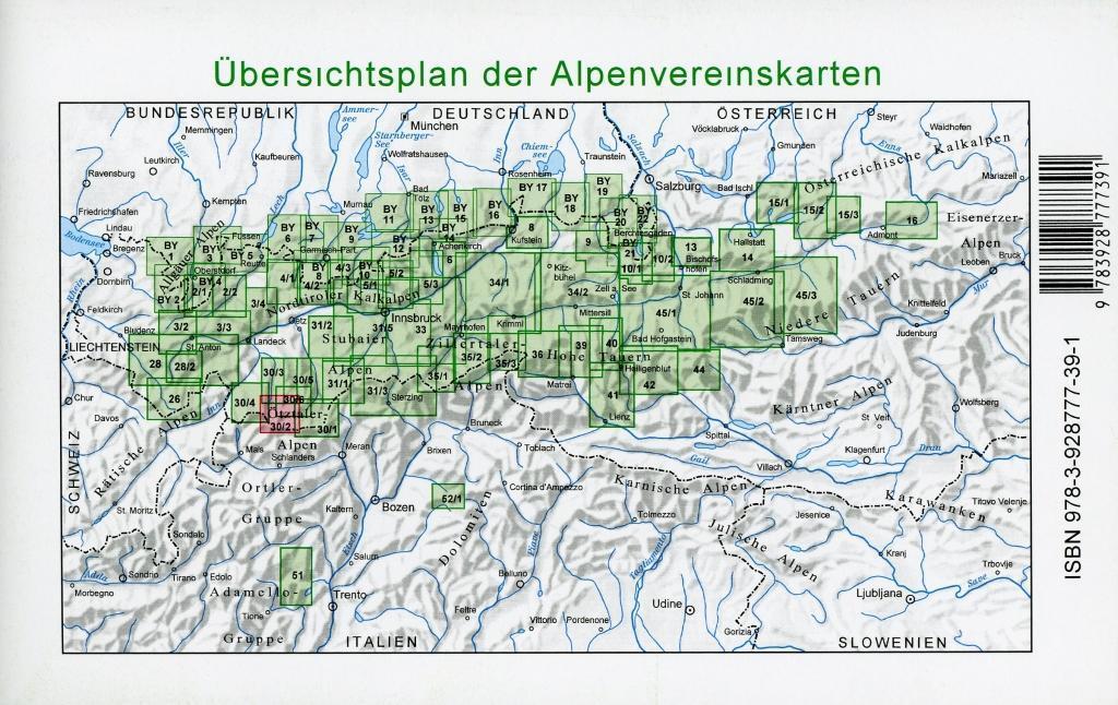 Bild: 9783928777391 | DAV Alpenvereinskarte 30/2 Ötztaler Alpen Weißkugel 1 : 25 000 | 2013