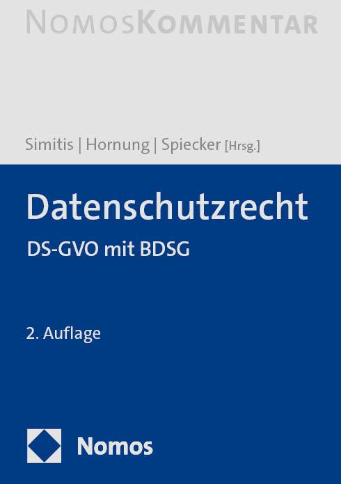 Cover: 9783848789580 | Datenschutzrecht | DS-GVO/BDSG | Spiros Simitis (u. a.) | Buch | 2024