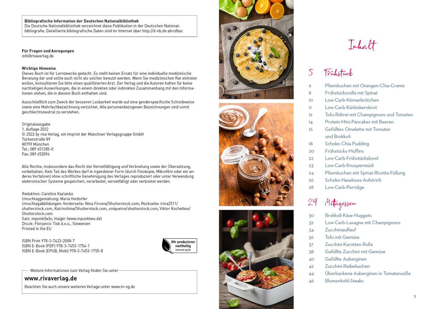 Bild: 9783742320087 | Low Carb vegetarisch | Low-Carb-Rezept des Tages | Taschenbuch | 96 S.