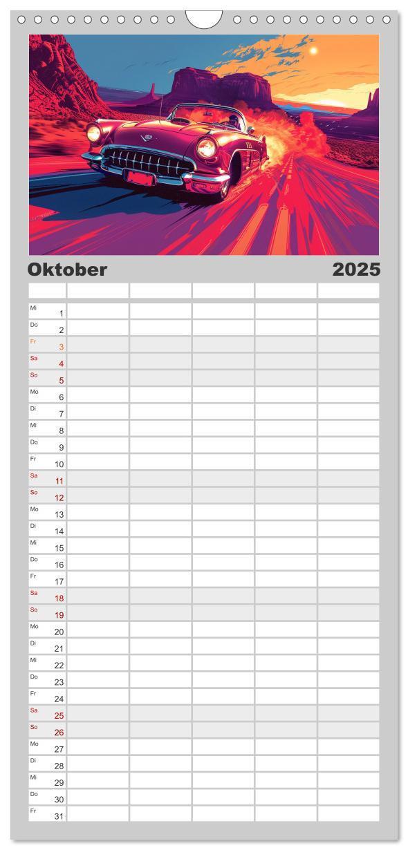 Bild: 9783457192658 | Familienplaner 2025 - Speed Symphony mit 5 Spalten (Wandkalender,...